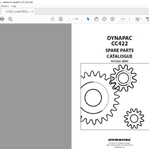 DYNAPAC CC422 Spare Parts Catalogue SCC422-2EN3 - PDF DOWNLOAD