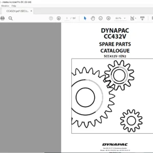 DYNAPAC CC432V Spare Parts Catalogue SCC432V-1EN2 - PDF DOWNLOAD