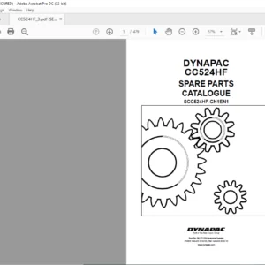 DYNAPAC CC524HF Spare Parts Catalogue SCC524HF-CN1EN1 - PDF DOWNLOAD