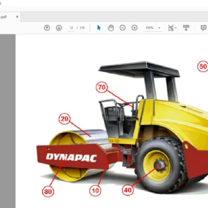 Dynapac CA182D Spare Parts Catalogue SCA182D-4EN2 - PDF DOWNLOAD