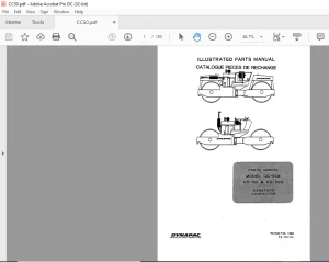 Dynapac CC-50A CC-50 & CC-50S Illustrated Parts Manual - PDF DOWNLOAD