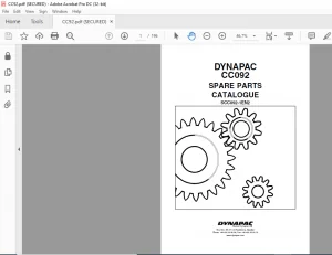 Dynapac CC092 Spare Parts Catalogue Manual - PDF DOWNLOAD