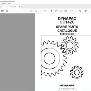 Dynapac CC142C Spare Parts Catalogue SCC142C-2EN8 - PDF DOWNLOAD
