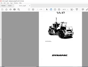 Dynapac CC21 Spare Parts Lists Manual - PDF DOWNLOAD