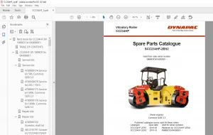 Dynapac CC234HF-2 Spare Parts Catalogue Manual - PDF DOWNLOAD