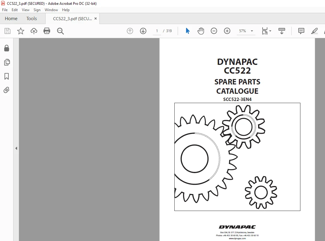 Dynapac CC522 Spare Parts Catalogue SCC522-3EN4 - PDF DOWNLOAD - Image 2