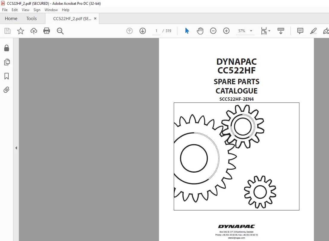 Dynapac CC522HF Spare Parts Catalogue SCC522HF-2EN4 - PDF DOWNLOAD - Image 3