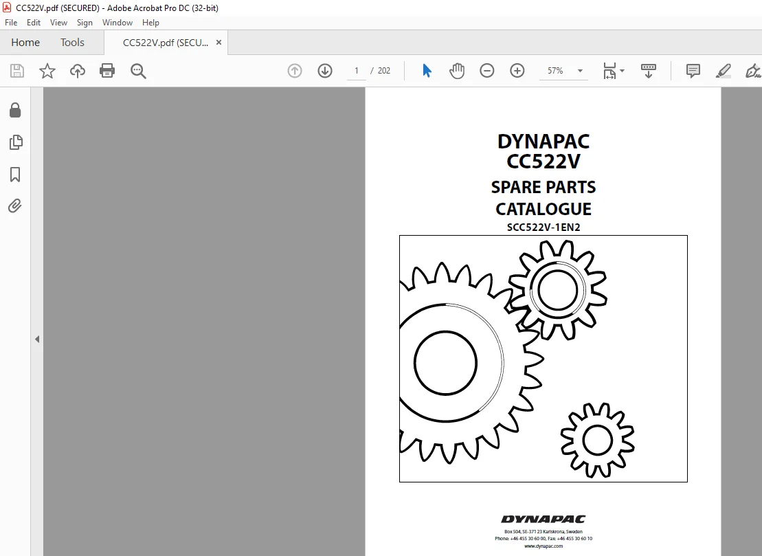 Dynapac CC522V Spare Parts Catalogue SCC522V-1EN2 - PDF DOWNLOAD - Image 2