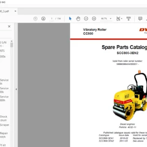 Dynapac CC800 Spare Parts Catalogue SCC800-3EN2 - PDF DOWNLOAD