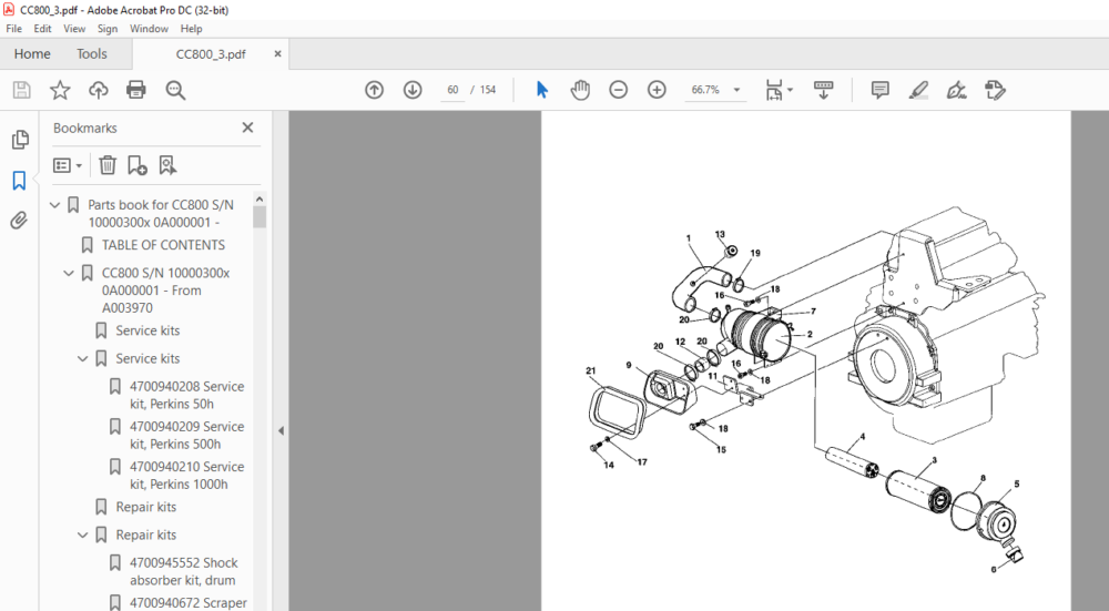 Dynapac CC800 Spare Parts Catalogue SCC800-3EN2 - PDF DOWNLOAD ...