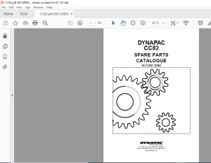 Dynapac CC82 Spare Parts Catalogue Manual - PDF DOWNLOAD