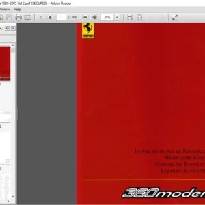 Ferrari 360 Modena Workshop Manual Volume 2 - PDF DOWNLOAD
