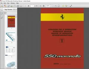 Ferrari 550 Maranello Workshop Manual Volume 2 - PDF DOWNLOAD