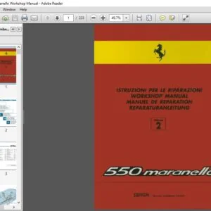 Ferrari 550 Maranello Workshop Manual Volume 2 - PDF DOWNLOAD