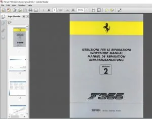Ferrari F355 Workshop Manual Volume 2 - PDF DOWNLOAD