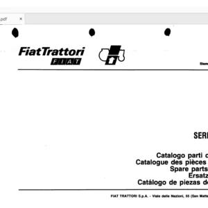 FiatTrattori 300 Serie Parts Catalogue Manual - PDF DOWNLOAD