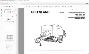 GREENLAND CB 8080 SPARE PARTS LIST MANUAL - PDF DOWNLOAD