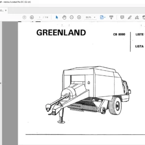 GREENLAND CB 8080 SPARE PARTS LIST MANUAL - PDF DOWNLOAD