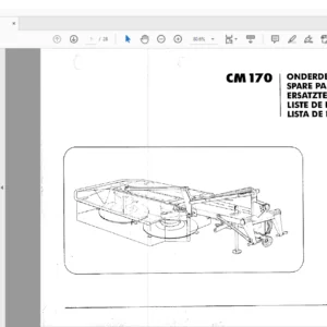 GREENLAND CM170 SPARE PARTS LIST MANUAL  - PDF DOWNLOAD