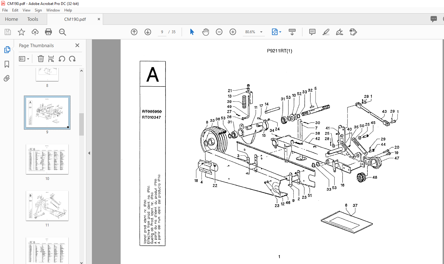 GREENLAND CM190 SPARE PARTS LIST MANUAL - PDF DOWNLOAD - HeyDownloads ...