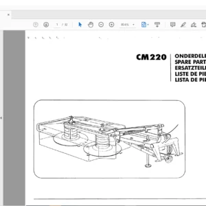 GREENLAND CM220 SPARE PARTS LIST MANUAL - PDF DOWNLOAD