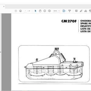 GREENLAND CM270F SPARE PARTS LIST MANUAL - PDF DOWNLOAD