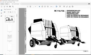 GREENLAND RC 116/126 SPARE PARTS LIST MANUAL - PDF DOWNLOAD