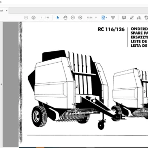 GREENLAND RC 116/126 SPARE PARTS LIST MANUAL - PDF DOWNLOAD