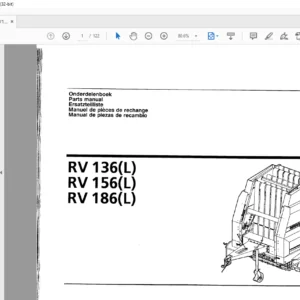GREENLAND RV 136(L) RV 156(L) RV 186(L) PARTS MANUAL  - PDF DOWNLOAD