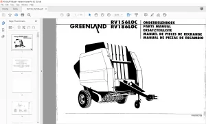 GREENLAND RV 156LOC RV 186LOC PARTS MANUAL - PDF DOWNLOAD