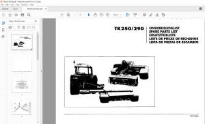 GREENLAND TK250/290 SPARE PARTS LIST MANUAL - PDF DOWNLOAD