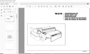 GREENLAND TK270 SPARE PARTS LIST MANUAL - PDF DOWNLOAD