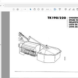 GREENLAND TK 190/220 SPARE PARTS LIST MANUAL - PDF DOWNLOAD