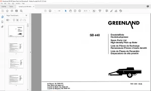 GREENLAND SB 440 SPARE PARTS LIST MANUAL - PDF DOWNLOAD