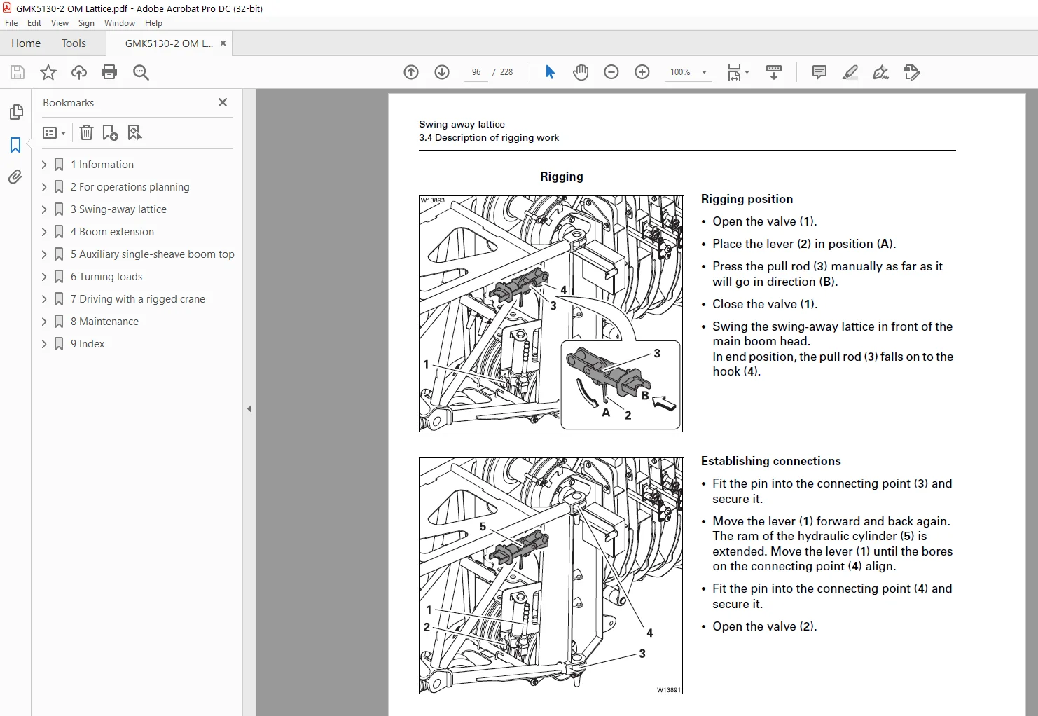 Grove GMK 5130-2 Operating Instructions Lattice Extension Manual - PDF DOWNLOAD - Image 3