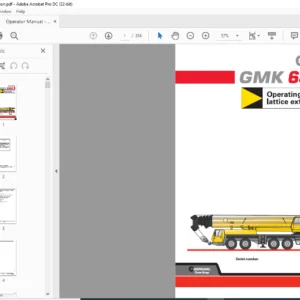 Grove GMK 6300 Operating Instructions Lattice Extension Manual - PDF DOWNLOAD