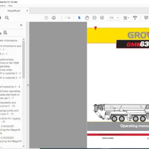 Grove GMK 6300 Operator Manual for Megalift - PDF DOWNLOAD