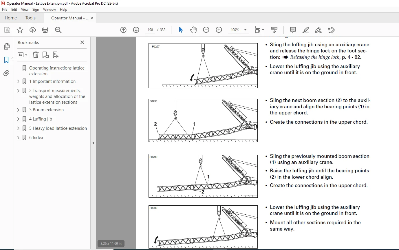 Grove GMK7450 Operating Instructions Lattice Extension Manual - PDF DOWNLOAD - Image 4