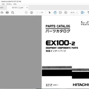 Hitachi EX100-2 Equipment Components Parts Catalog Manual - PDF DOWNLOAD
