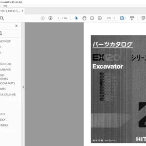 Hitachi EX120-5 EX130-5 Excavator Parts Catalog Manual - PDF DOWNLOAD