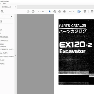 Hitachi EX120-2 Excavator Parts Catalog Manual - PDF DOWNLOAD