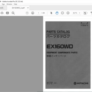 Hitachi EX160WD Equipment Components Parts Catalog Manual - PDF DOWNLOAD