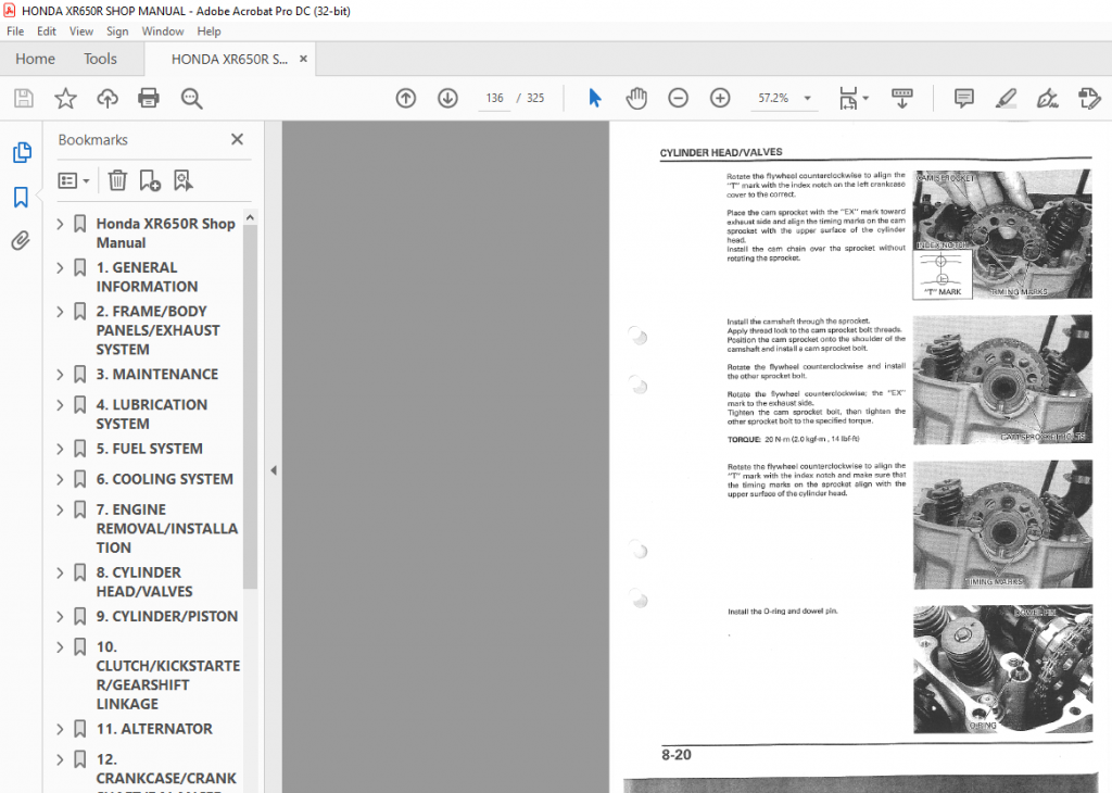 Honda XR650R Shop Manual - PDF DOWNLOAD - HeyDownloads - Manual Downloads