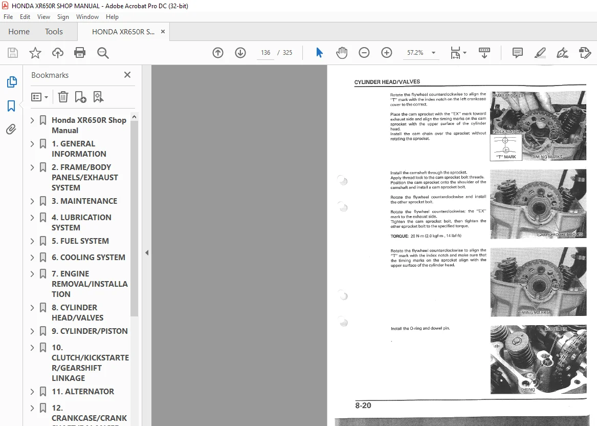 Honda XR650R Shop Manual - PDF DOWNLOAD - Image 3