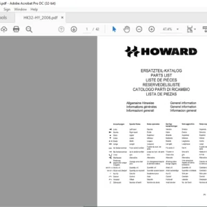 Howard HK32 HYB Parts List Manual - PDF DOWNLOAD