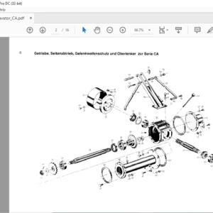 Howard Rotavator CA Ersatzteilliste - PDF DOWNLOAD (GERMAN)