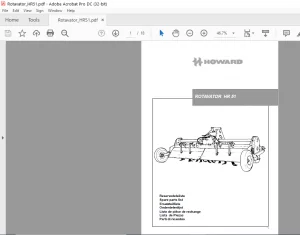 Howard Rotavator HR 51 Spare Parts List Manual - PDF DOWNLOAD