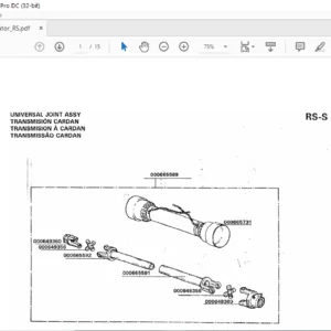 Howard Rotavator RS-S Spare Parts List Manual - PDF DOWNLOAD