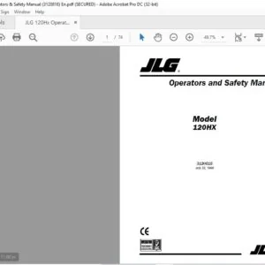 JLG 120Hx Operators & Safety Manual (3120818)- PDF DOWNLOAD  En