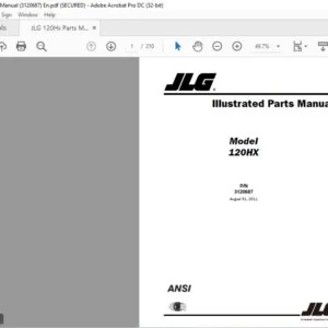 JLG 120Hx Parts Manual (3120687) - PDF DOWNLOAD En